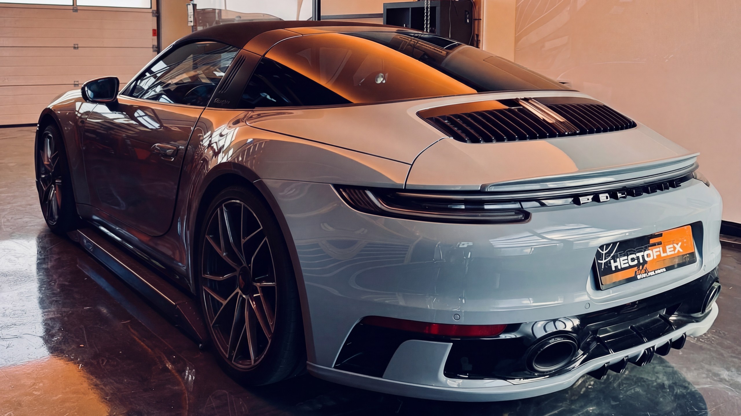 Pose de film PPF XPEL sur Porsche Targa